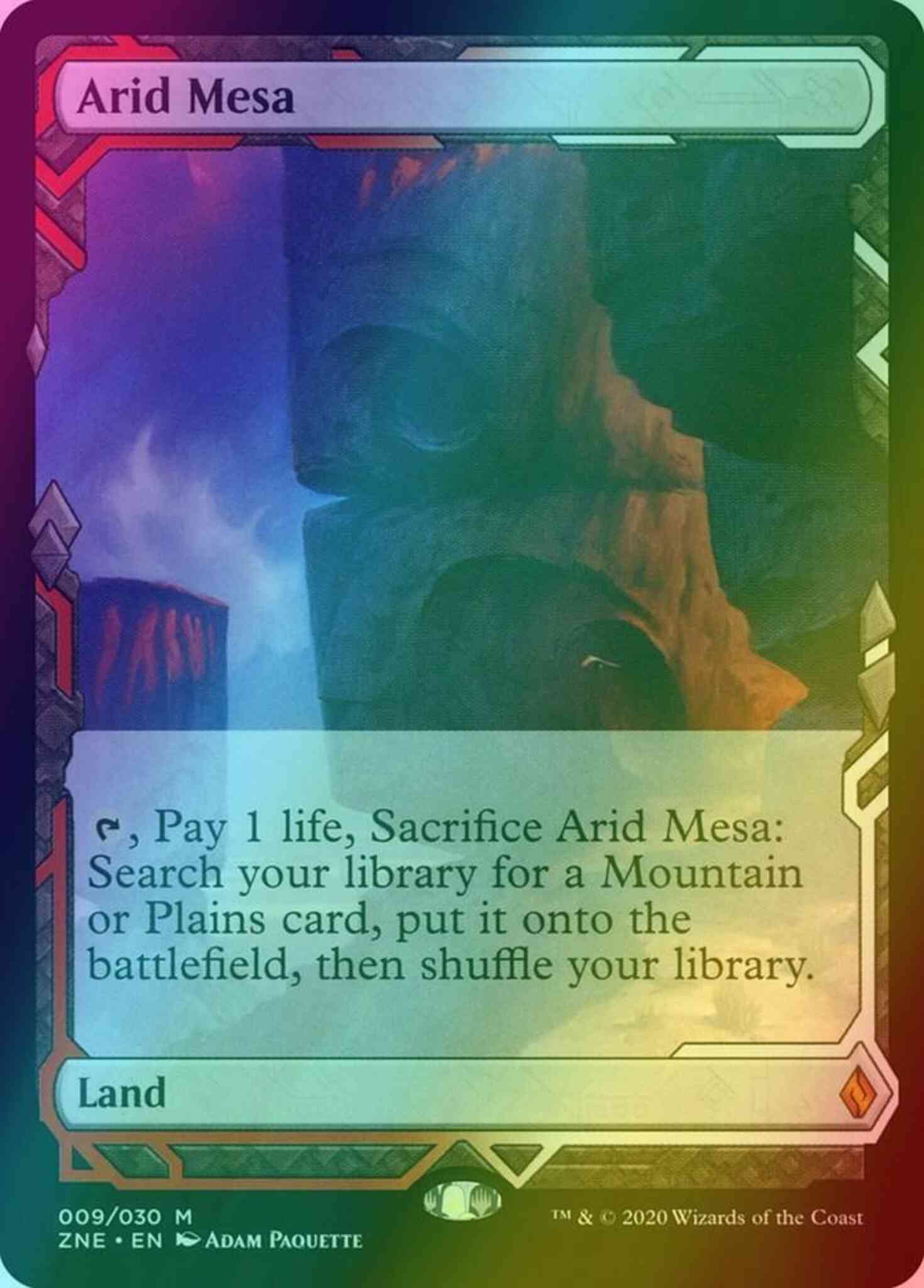 Arid Mesa [9] [Zendikar Rising Expeditions] [Foil] – Face to Face