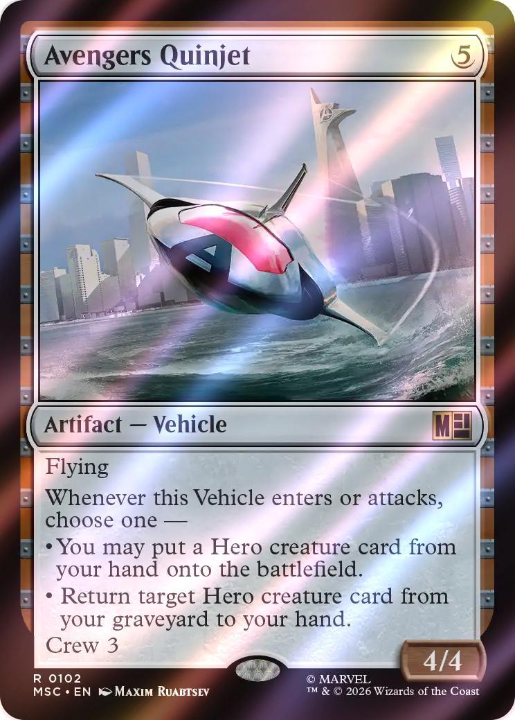 Avengers Quinjet [102] [Marvel Super Heroes: Commander] [Surge Foil]