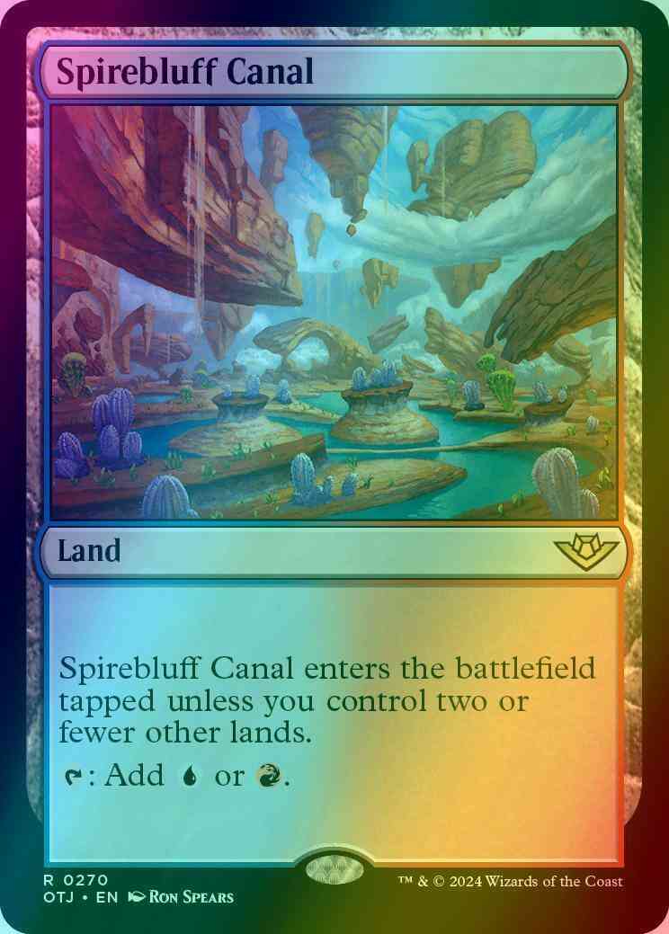 Spirebluff Canal [270] [Outlaws of Thunder Junction] [Foil]