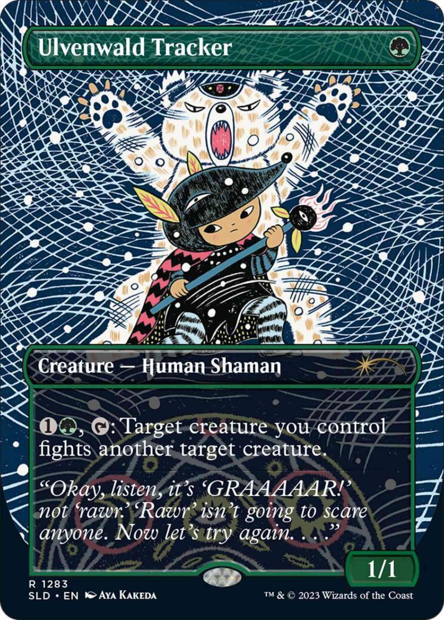 Ulvenwald Tracker [1283] [Borderless] [Nature is Adorable] [Secret Lair Drop] [Non-Foil]