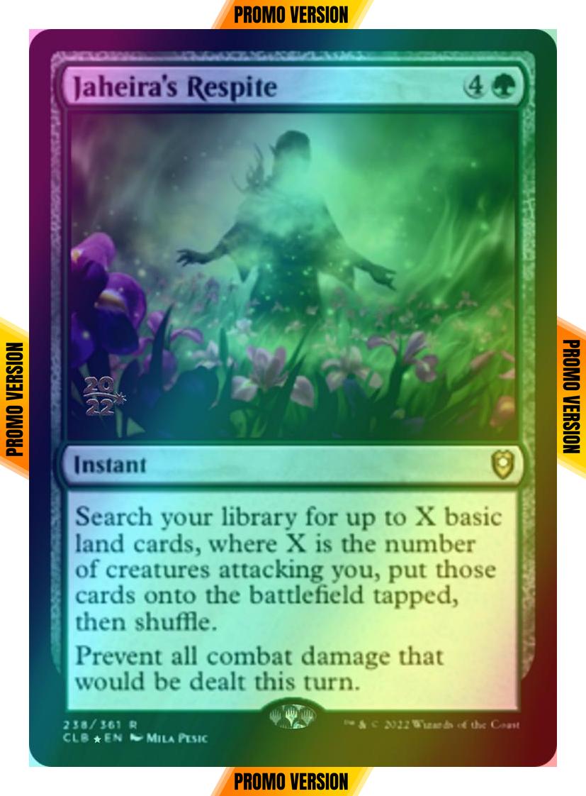 Jaheira's Respite [238s] [Prerelease] [Commander Legends: Battle for Baldur's Gate: Promos] [Foil]