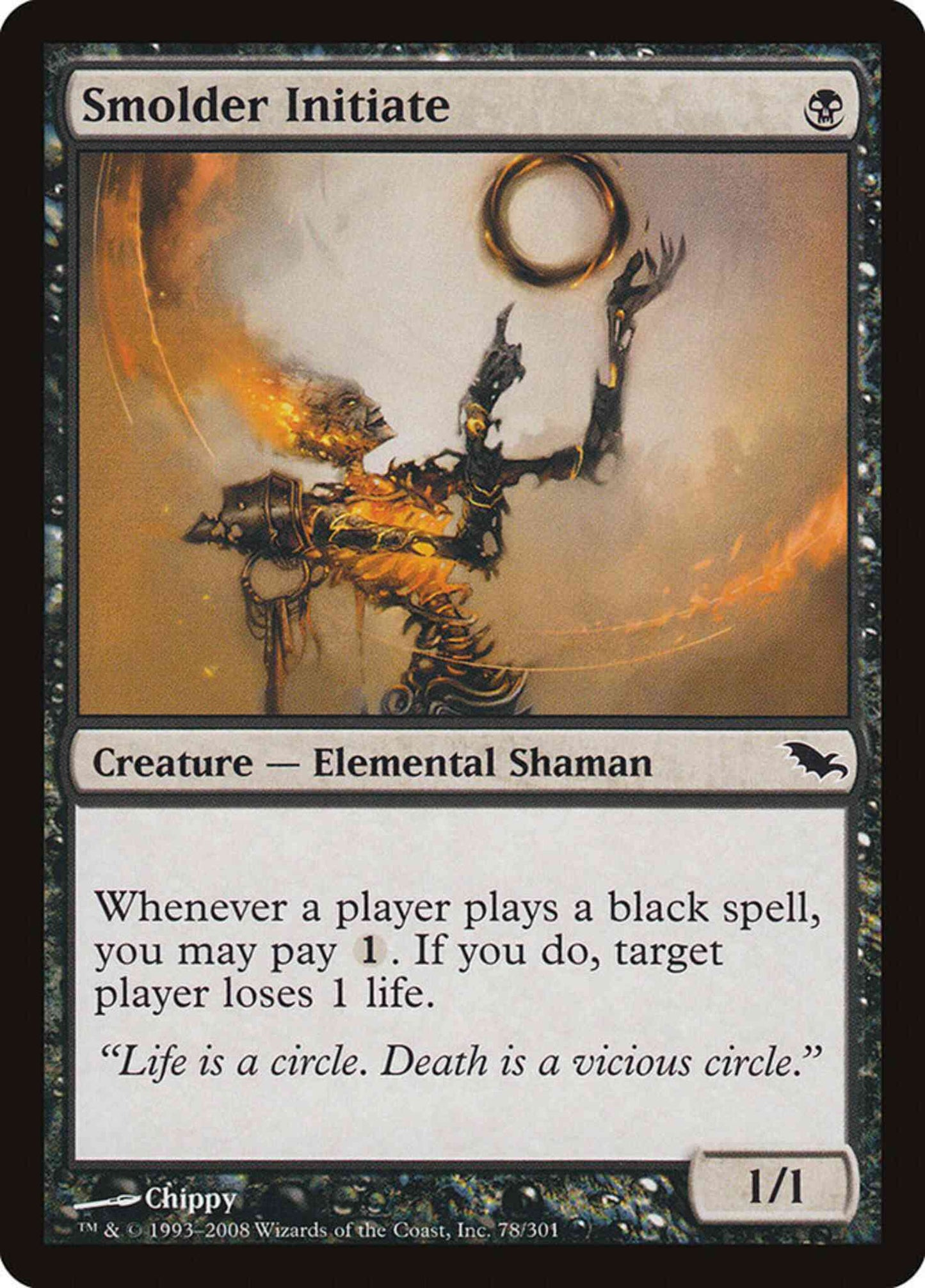 Smolder Initiate [78] [Shadowmoor] [Non-Foil]