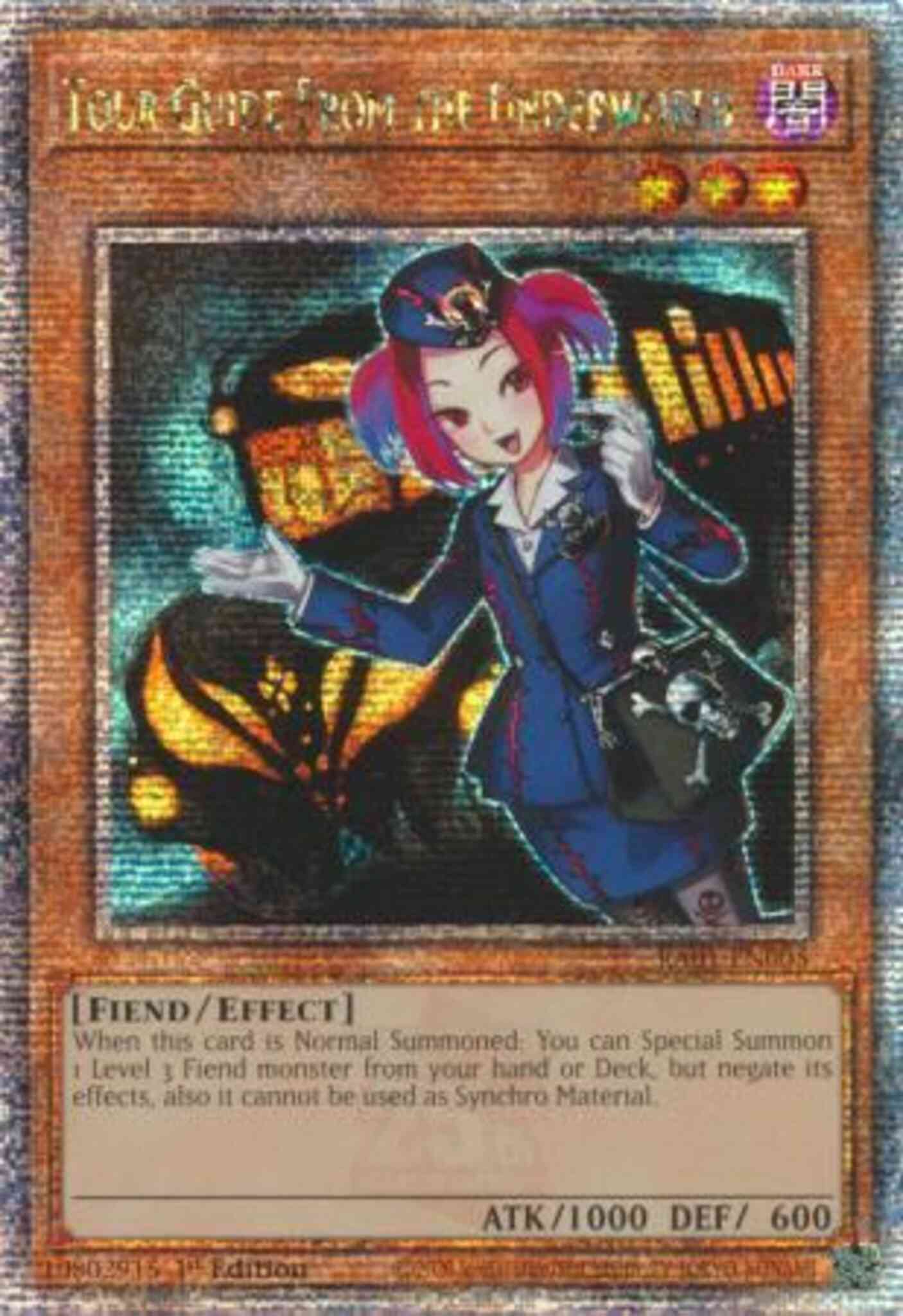 Tour Guide From the Underworld - RA01-EN005 - Quarter Century Secret Rare - 1st Edition