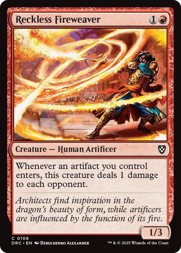 Reckless Fireweaver [106] [Aetherdrift: Commander] [Non-Foil]