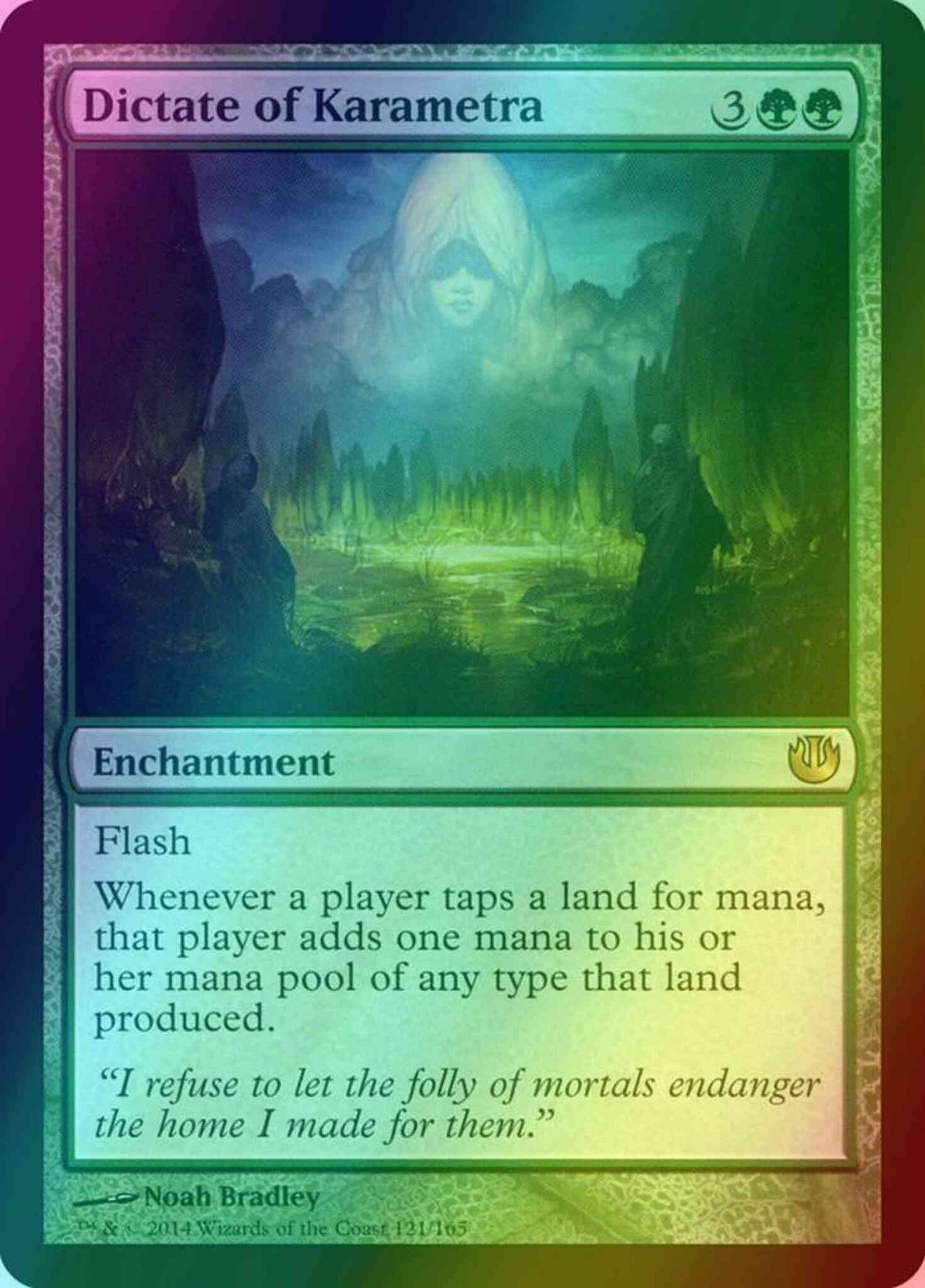 Dictate of Karametra [121] [Journey into Nyx] [Foil]