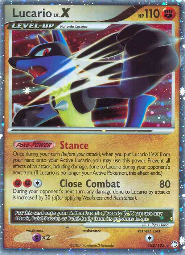 Lucario - 122/123 - Rare Holo Lv.X [dp2-122] [Ultra]