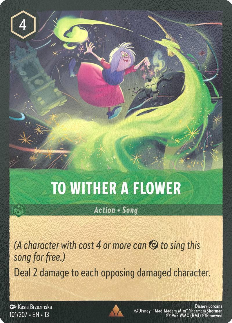 To Wither a Flower - 101/204 [Attack of the Vine!] [Cold Foil]