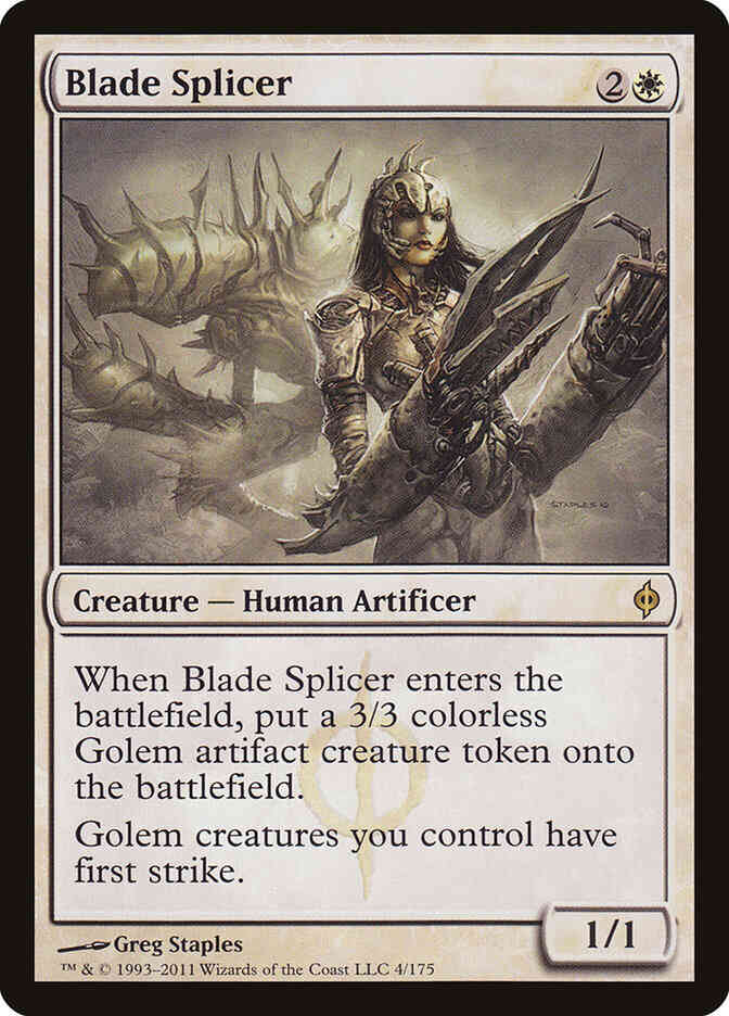 Blade Splicer [4] [New Phyrexia] [Non-Foil]