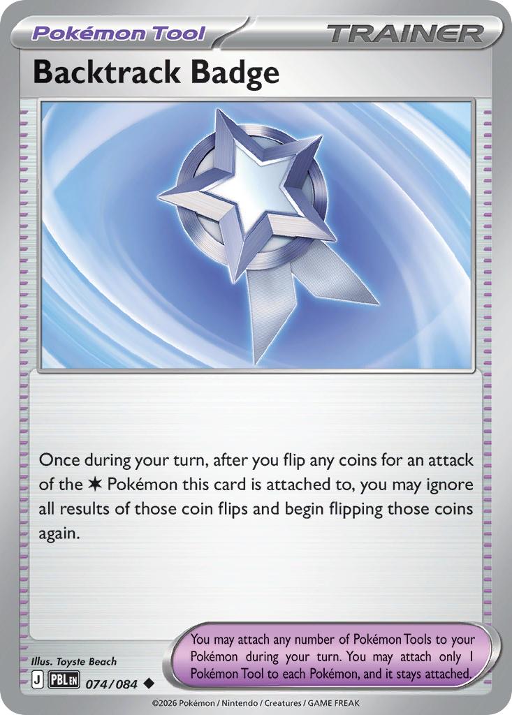 Backtrack Badge - 074/084 - Uncommon [me05-074] [Non-Holo]