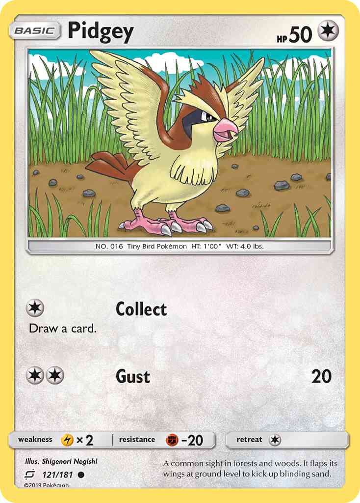 Pidgey - 121/181 - Common [sm9-121] [Non-Holo]