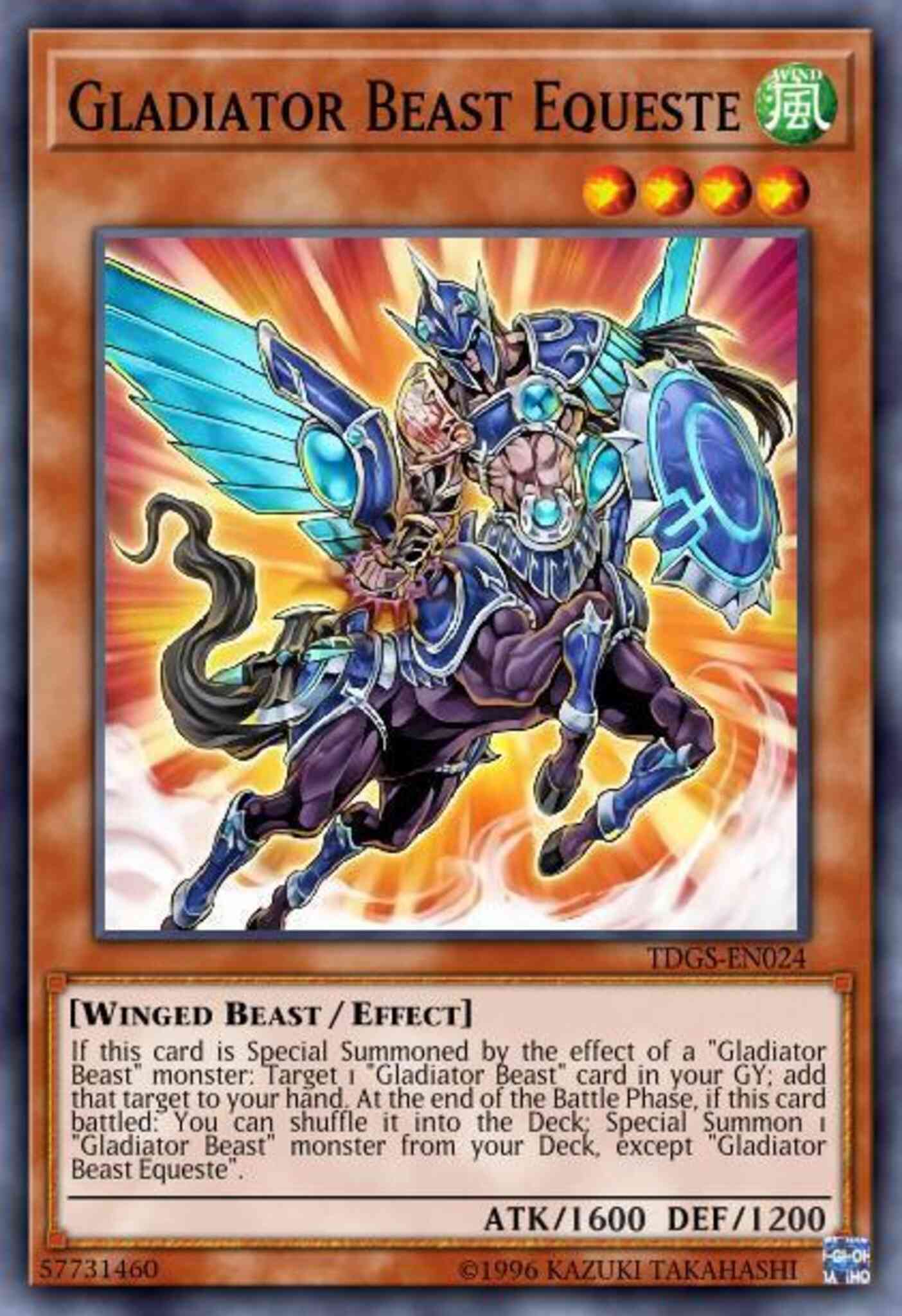 Gladiator Beast Equeste - LCGX-EN251 - Secret Rare - Unlimited