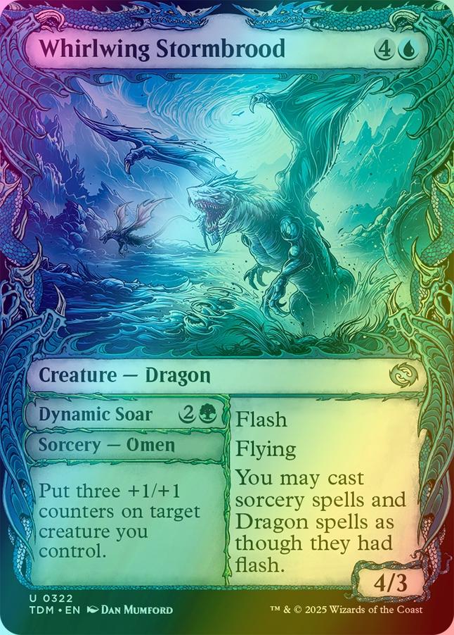 Whirlwing Stormbrood // Dynamic Soar [322] [Draconic Frame Showcase] [Tarkir: Dragonstorm] [Foil]