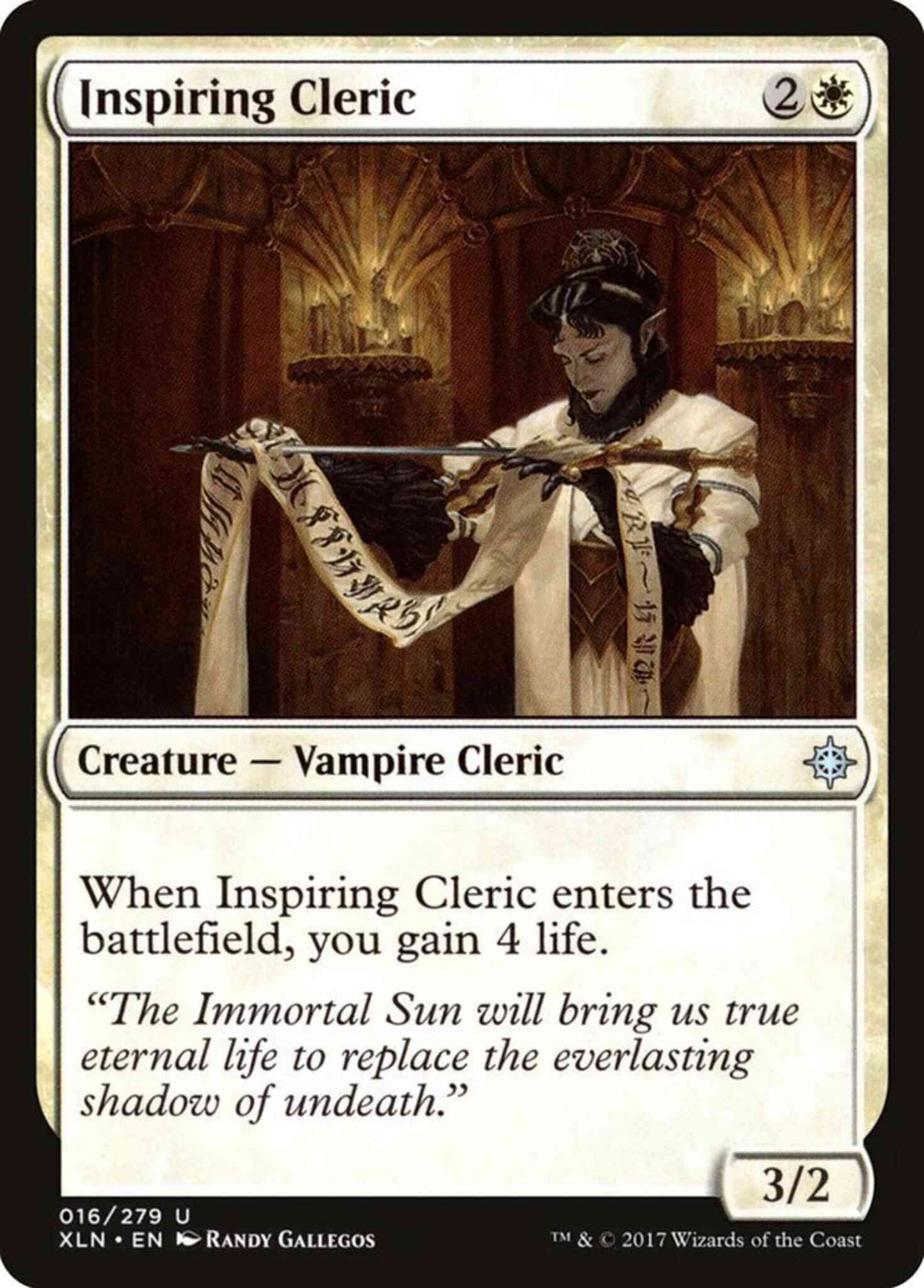 Inspiring Cleric [16] [Ixalan] [Non-Foil]