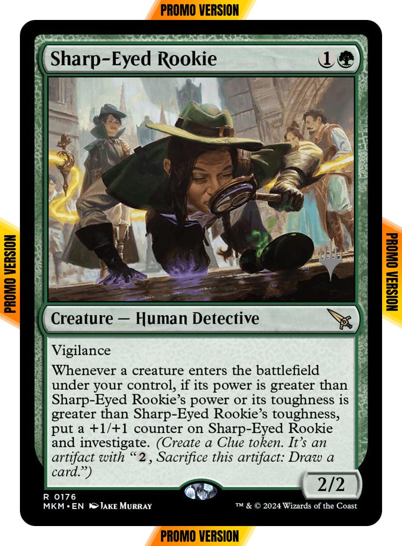 Sharp-Eyed Rookie [176p] [Promo Pack] [Murders at Karlov Manor: Promos] [Non-Foil]