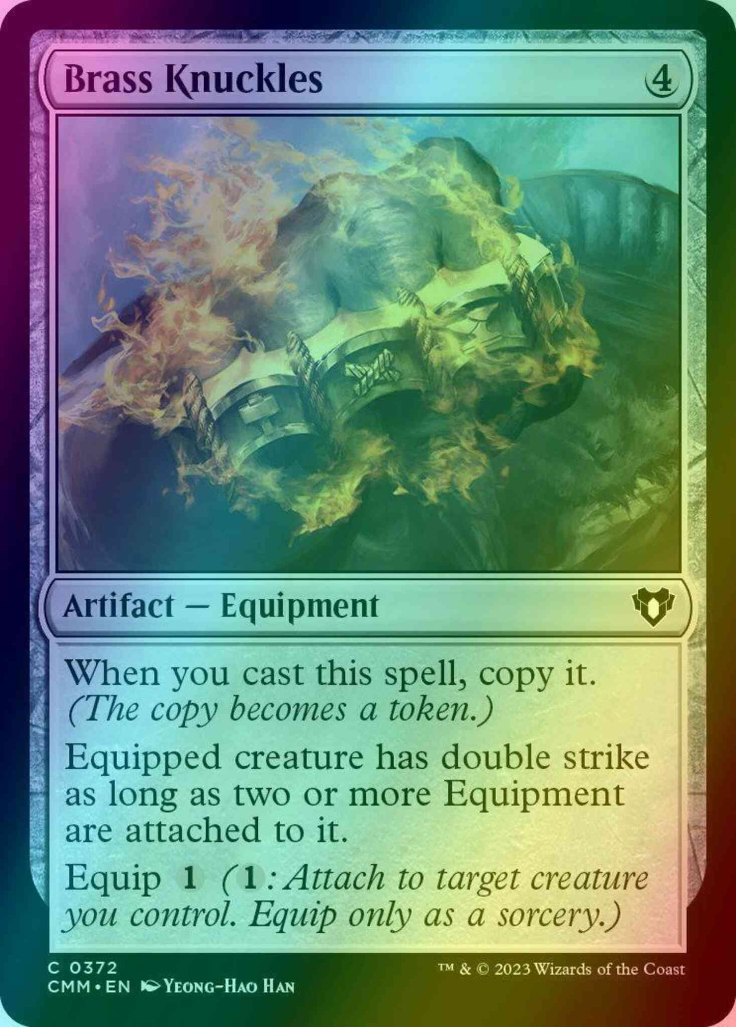 Brass Knuckles [372] [Commander Masters] [Foil]