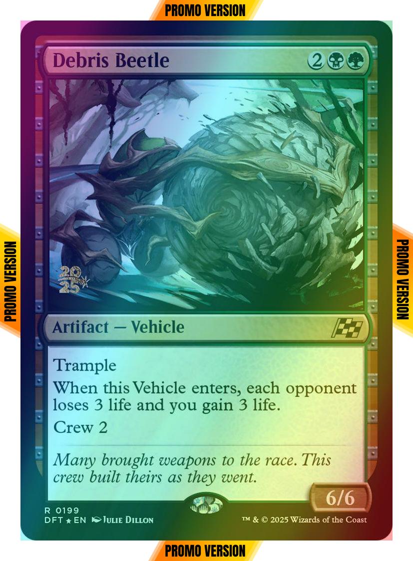 Debris Beetle [199s] [Prerelease] [Aetherdrift: Promos] [Foil]