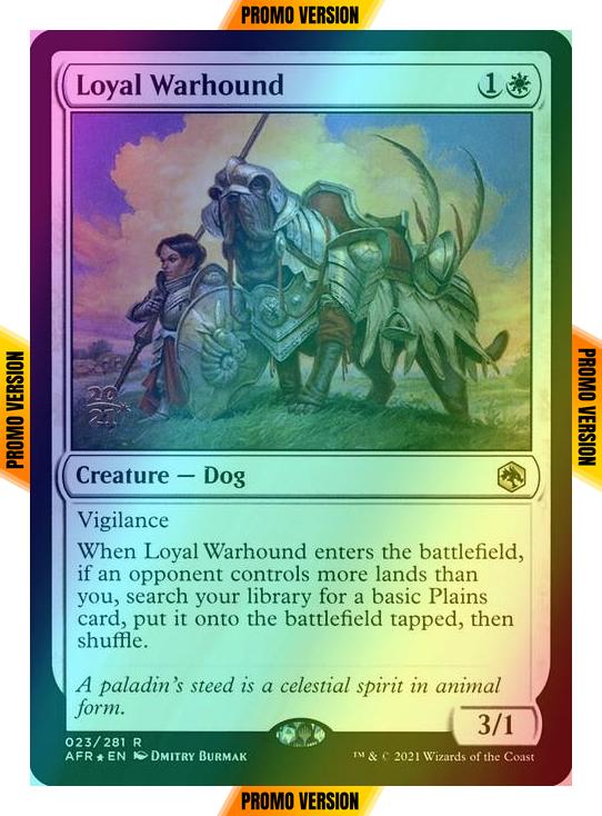 Loyal Warhound [Prerelease] [23s] [Adventures in the Forgotten Realms Promos] [Foil]