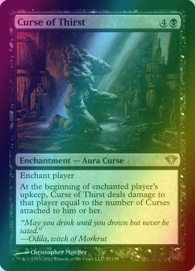 Curse of Thirst [57] [Dark Ascension] [Foil]