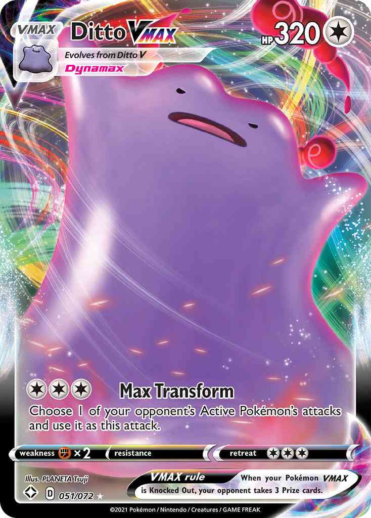 Ditto VMAX - 051/072 - Rare Holo VMAX [swsh45-051] [Ultra]
