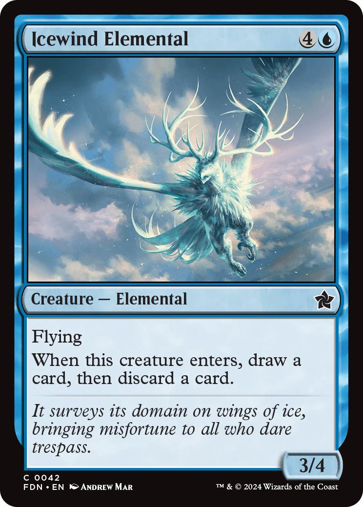 Icewind Elemental [42] [Foundations] [Non-Foil]
