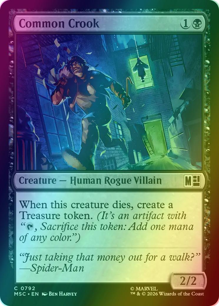 Common Crook [792] [Jumpstart] [Marvel Super Heroes: Commander] [Foil]