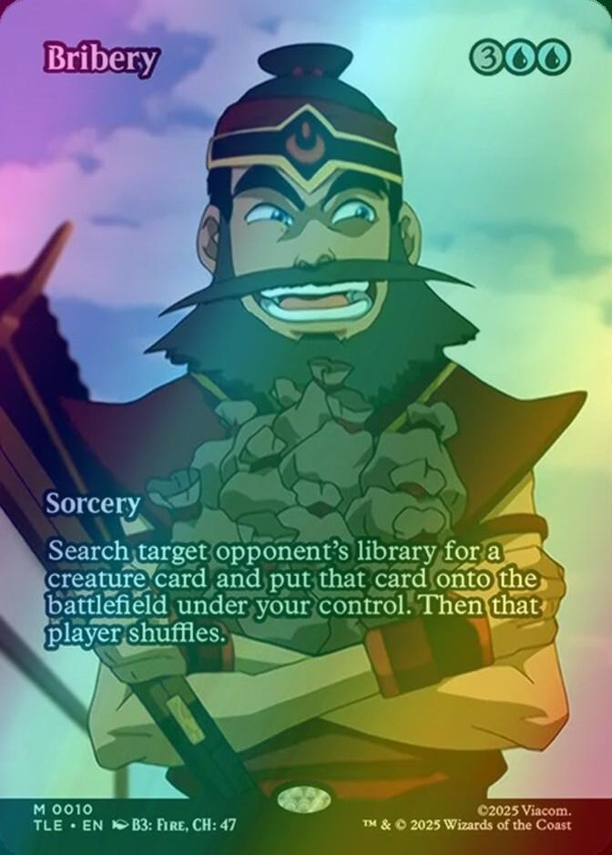Bribery [10] [Borderless] [Source Material] [Avatar: The Last Airbender Eternal] [Foil]