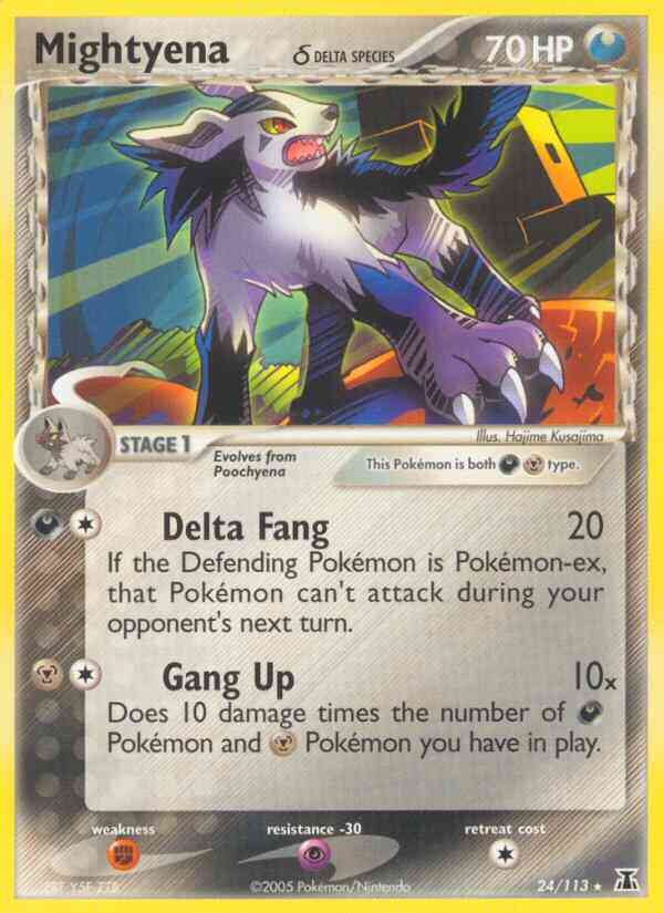 Mightyena δ - 24/113 - Rare [ex11-24] [Non-Holo]