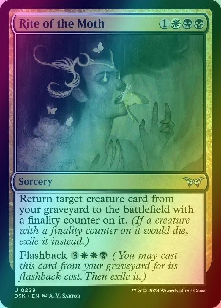 Rite of the Moth [229] [Duskmourn: House of Horror] [Foil]