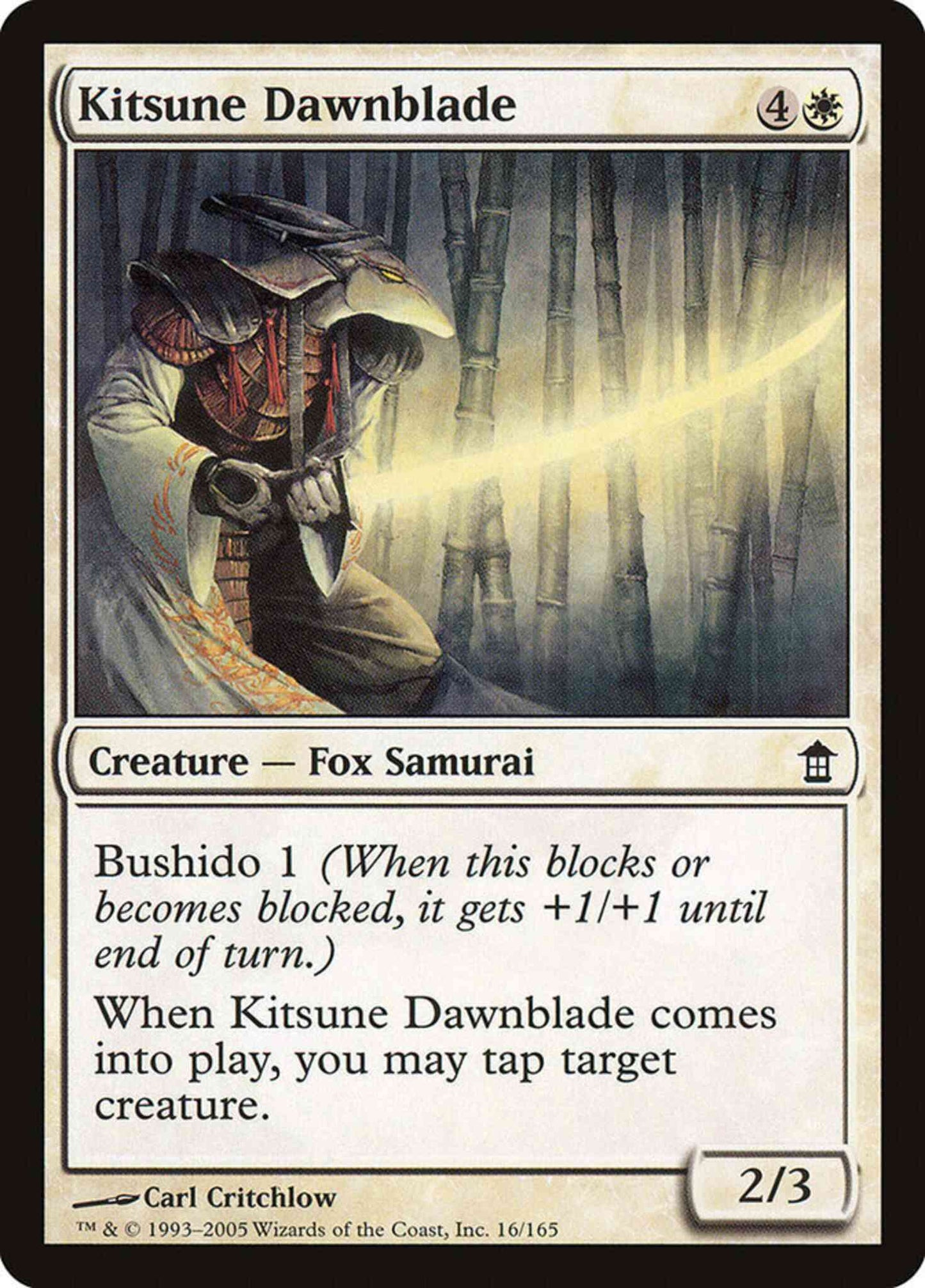 Kitsune Dawnblade [16] [Saviors of Kamigawa] [Non-Foil]