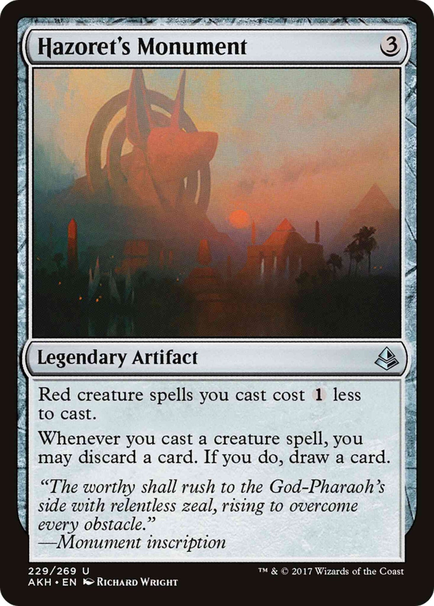 Hazoret's Monument [229] [Amonkhet] [Non-Foil]