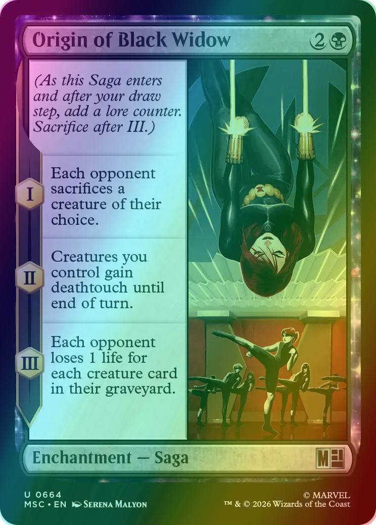 Origin of Black Widow [664] [Jumpstart] [Marvel Super Heroes: Commander] [Foil]