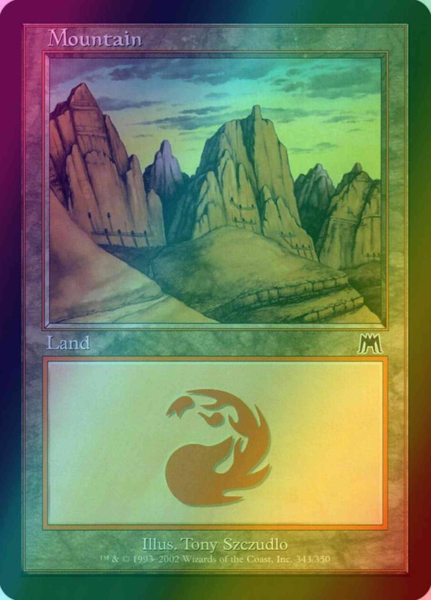 Mountain [343] [Onslaught] [Foil]