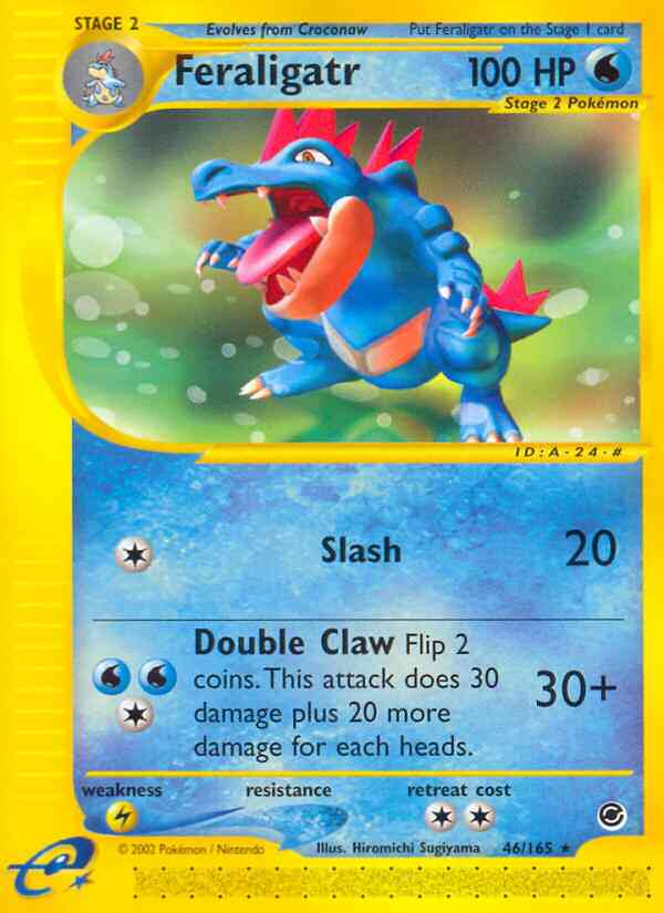 Feraligatr - 46/165 - Rare [ecard1-46] [Non-Holo]