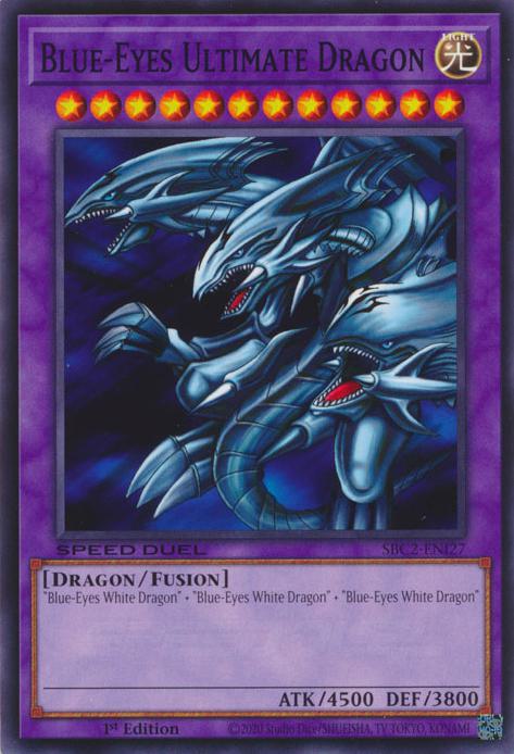 Blue-Eyes Ultimate Dragon - SBC2-ENI27 - Common - 1st Edition