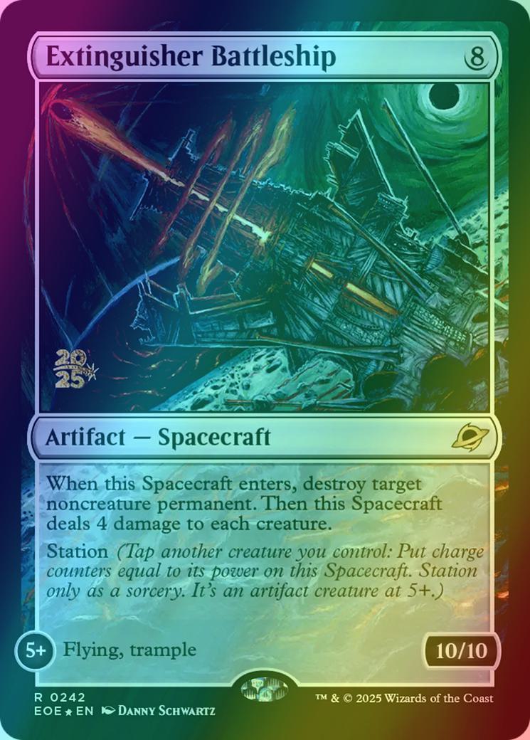 Extinguisher Battleship [242s] [Prerelease] [Edge of Eternities: Promos] [Foil]
