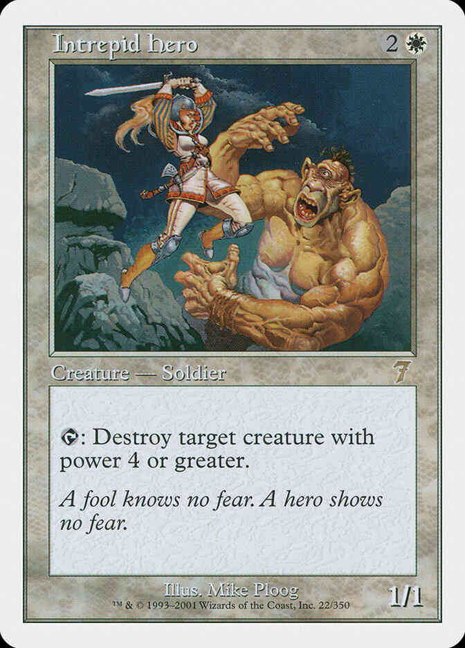 Intrepid Hero [22] [Seventh Edition] [Non-Foil]