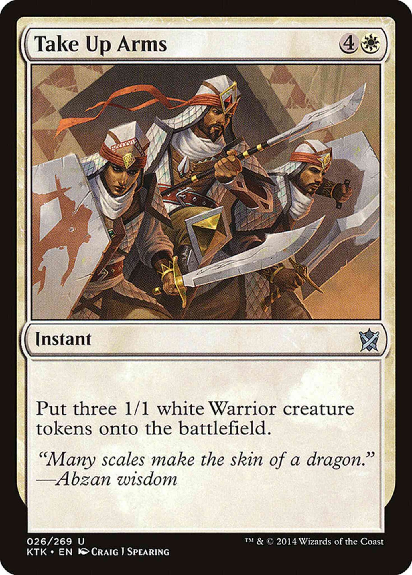 Take Up Arms [26] [Khans Of Tarkir] [Non-Foil]