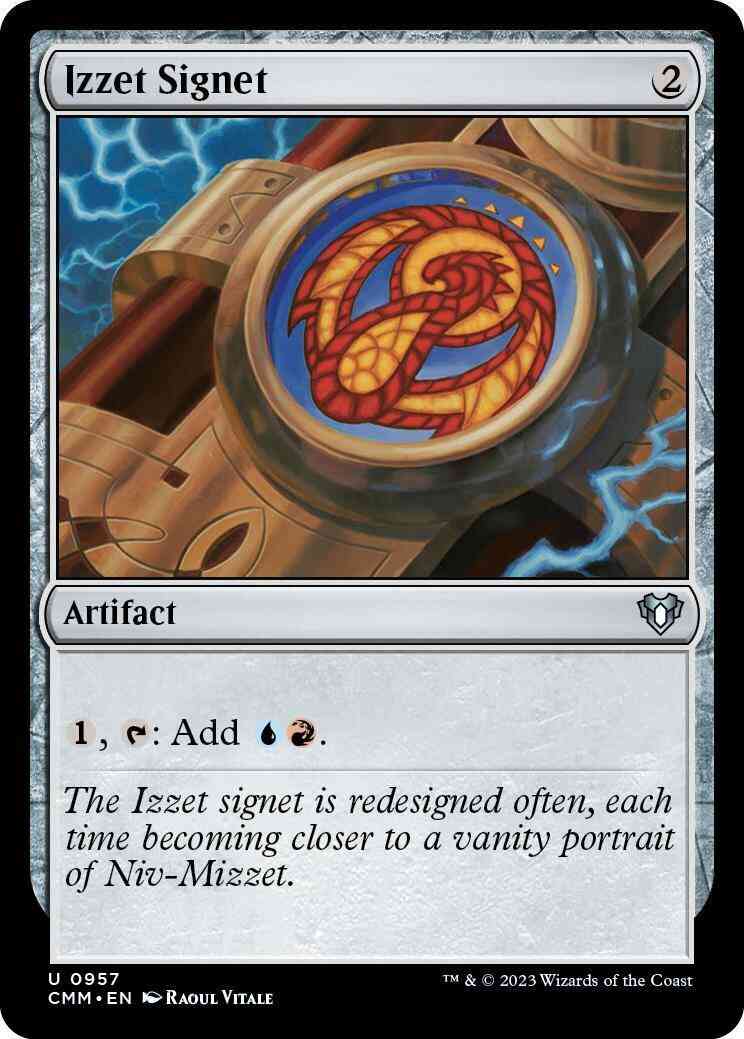 Izzet Signet [957] [Commander Masters] [Non-Foil]