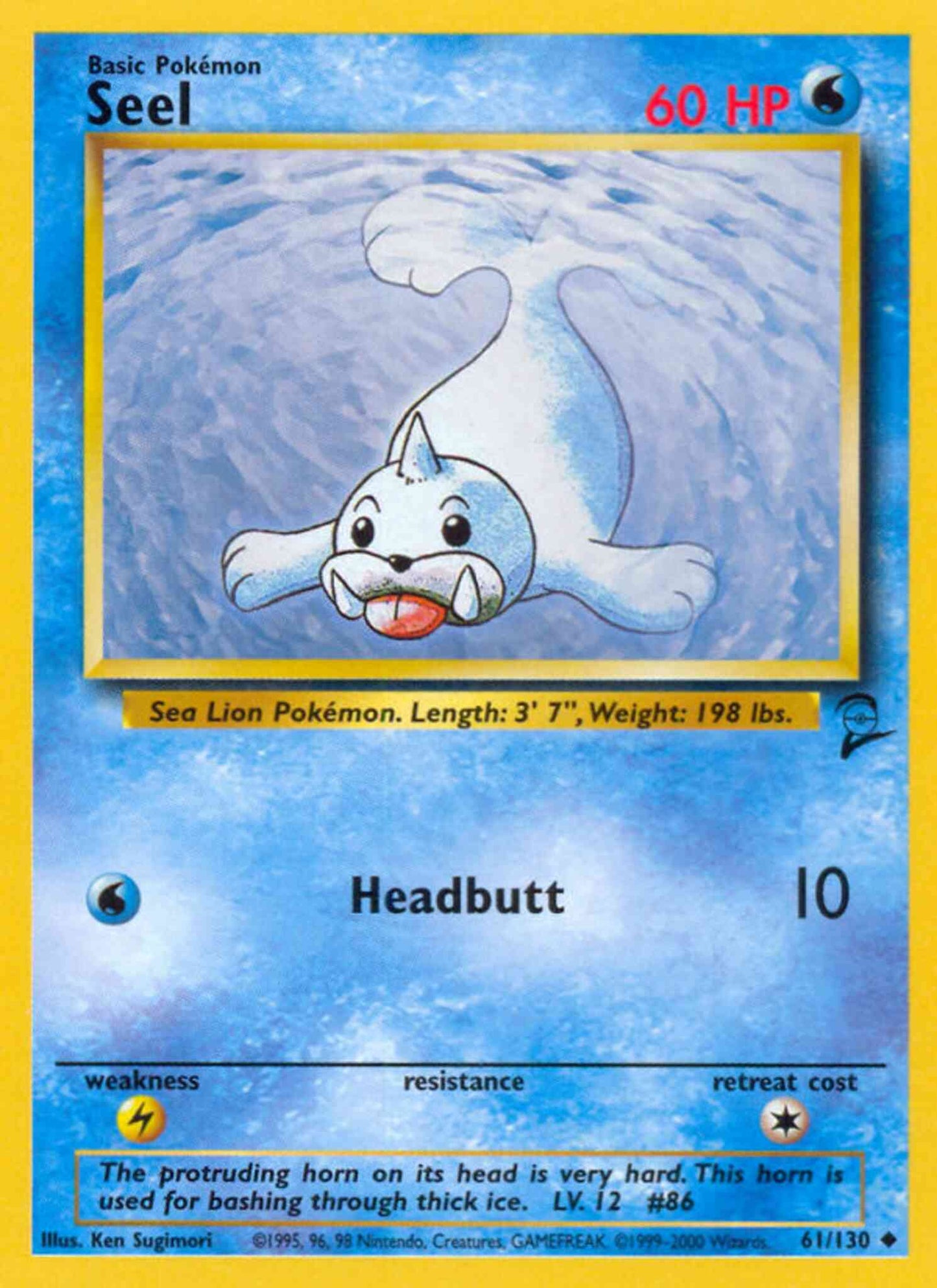 Seel - 61/130 - Uncommon [base4-61] [Non-Holo]