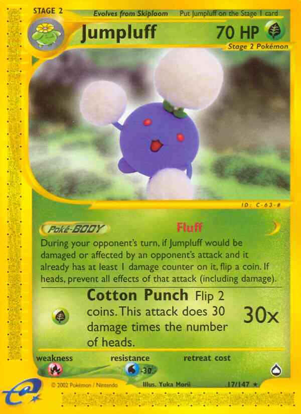 Jumpluff - 17/147 - Rare [ecard2-17] [Non-Holo]
