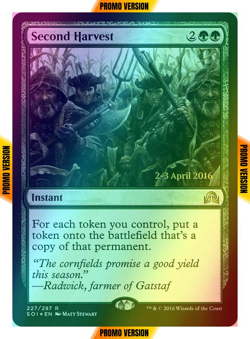 Second Harvest [227s] [Shadows over Innistrad Promos] [Foil]