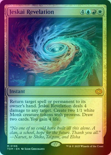 Jeskai Revelation [196] [Tarkir: Dragonstorm] [Foil] – Face to