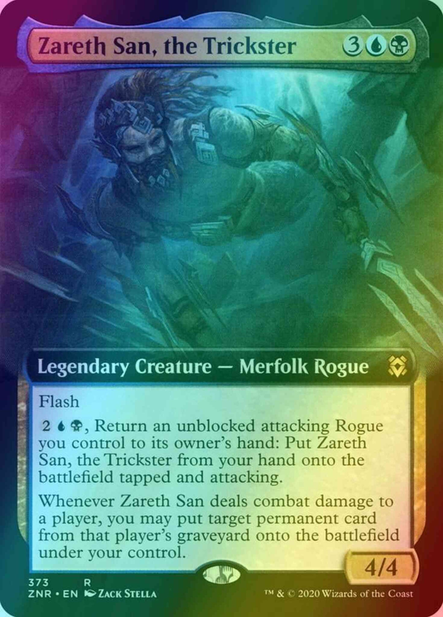 Zareth San, the Trickster [373] [Extended Art] [Zendikar Rising] [Foil]
