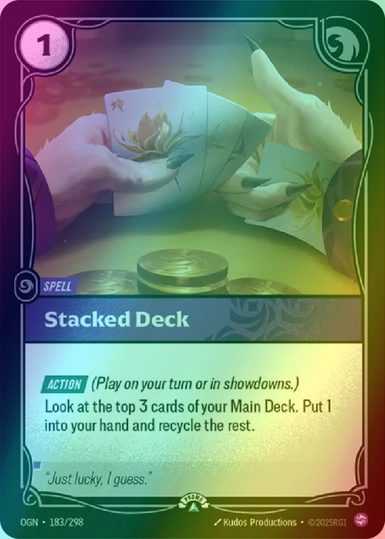 Stacked Deck - 183/298 [Riftbound Organized Play Promotional Cards] [Foil]