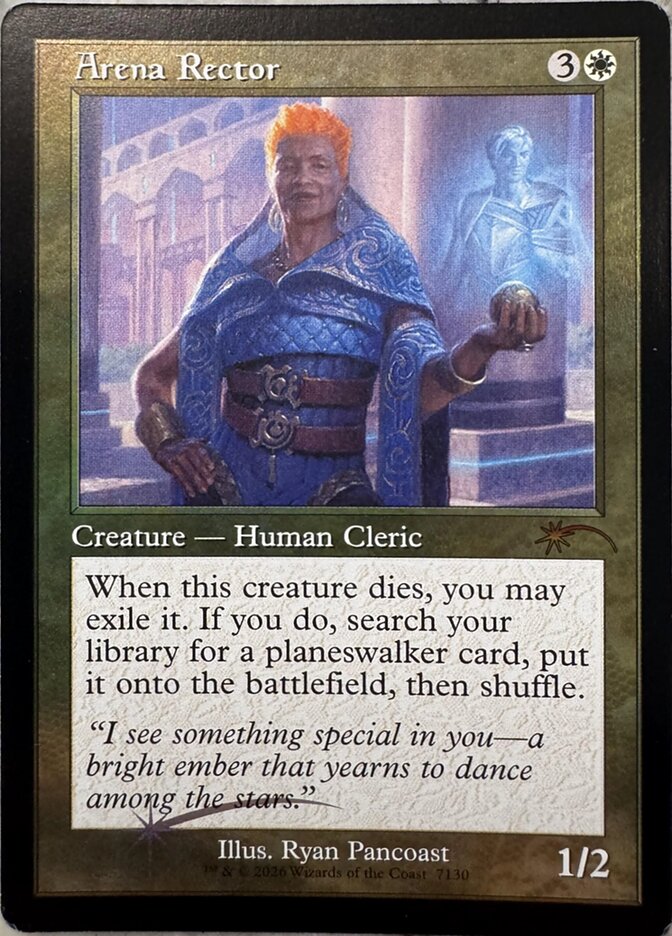 Arena Rector [7130] [Retro Frame] [Handsome Humans] [Secret Lair Drop] [Foil]