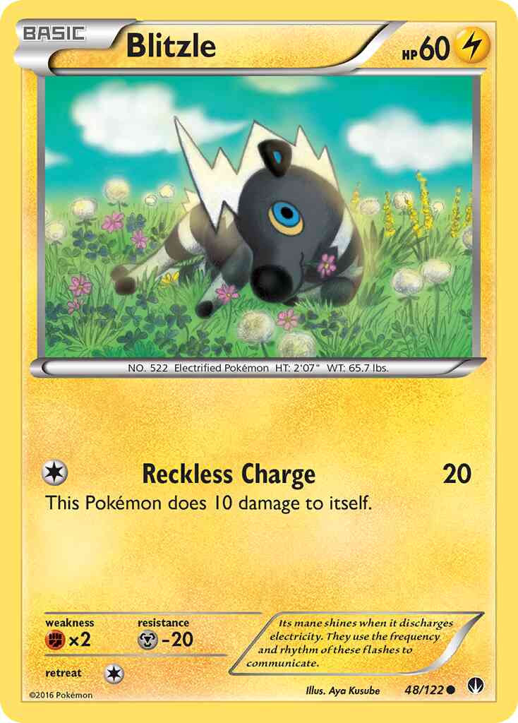Blitzle - 48/122 - Common [xy9-48] [Reverse Holo]