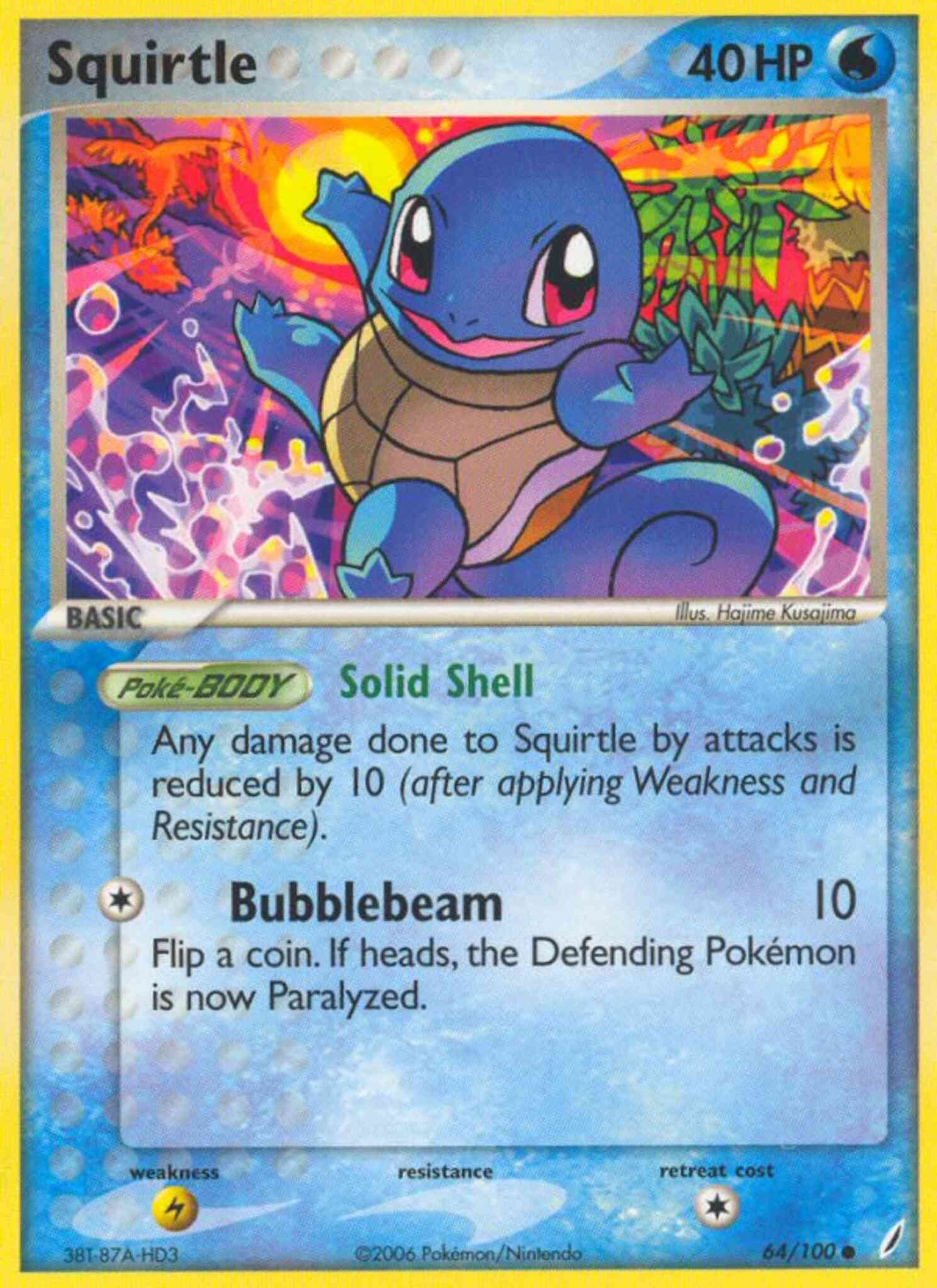 Squirtle - 64/100 - Common [ex14-64] [Non-Holo]