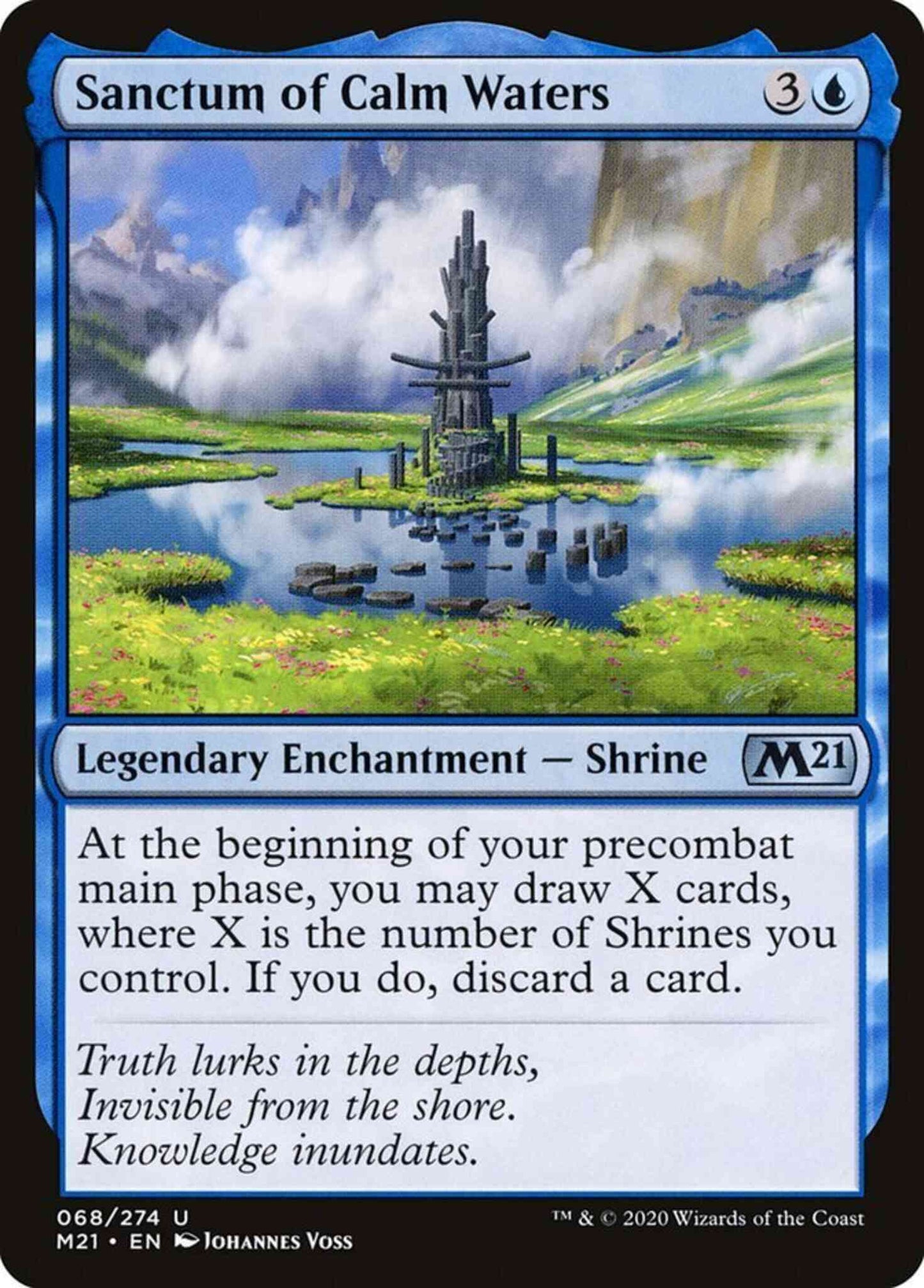 Sanctum of Calm Waters [68] [Core Set 2021] [Non-Foil]