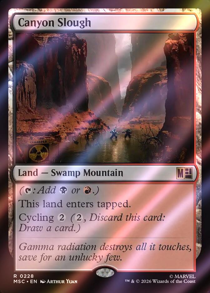 Canyon Slough [228] [Marvel Super Heroes: Commander] [Surge Foil]