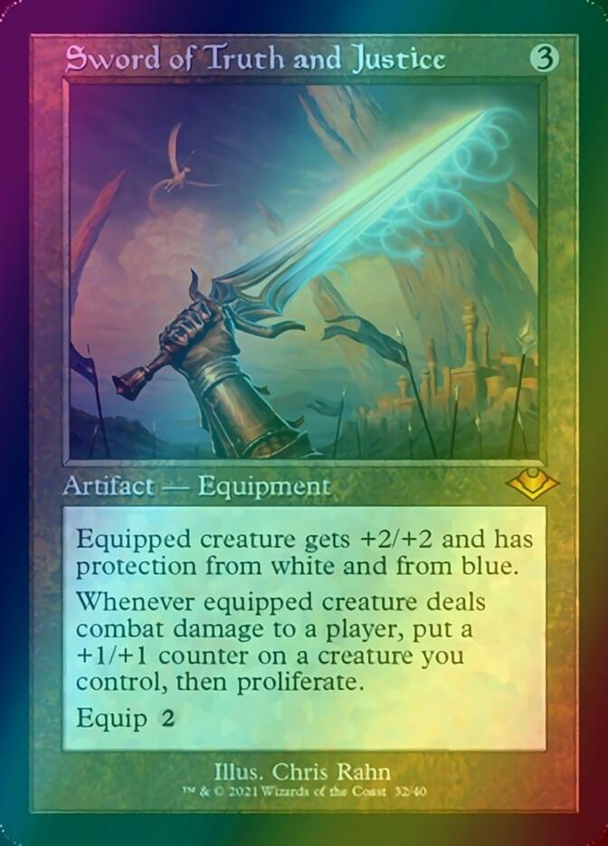 Sword of Truth and Justice [32] [Retro Frame] [Modern Horizons 1 Timeshifts] [Etched Foil]